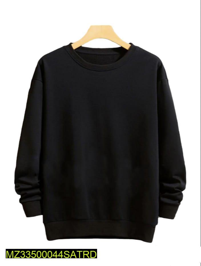 Fleece Plain Sweatshirt