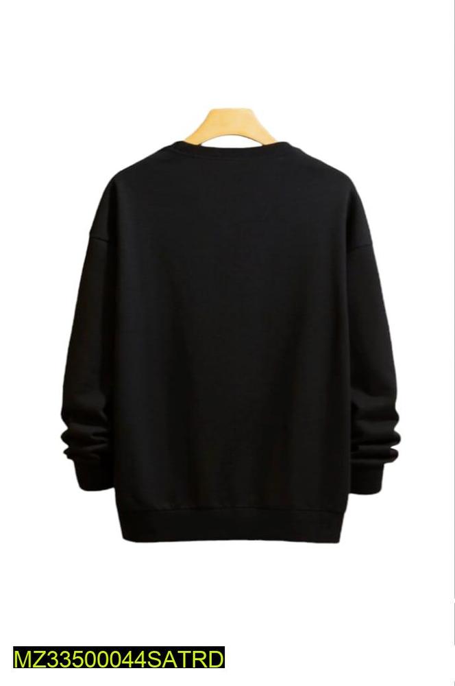 Fleece Plain Sweatshirt