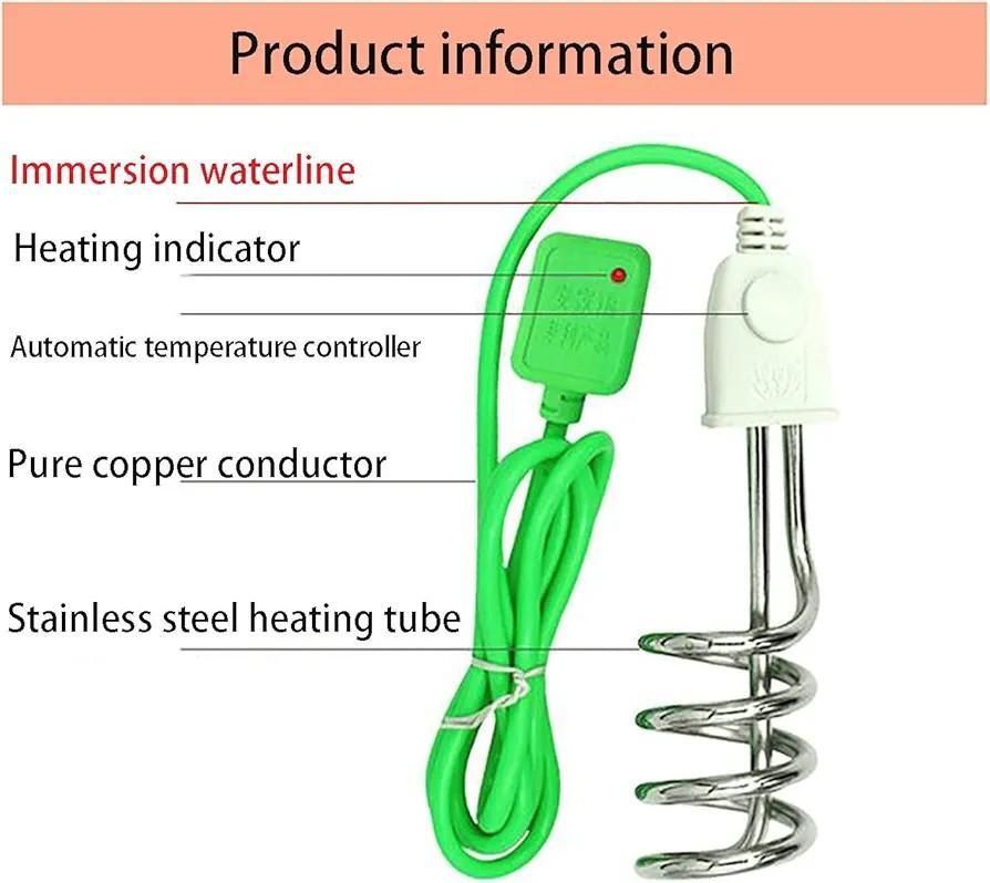 2000w electric portable heating water rod