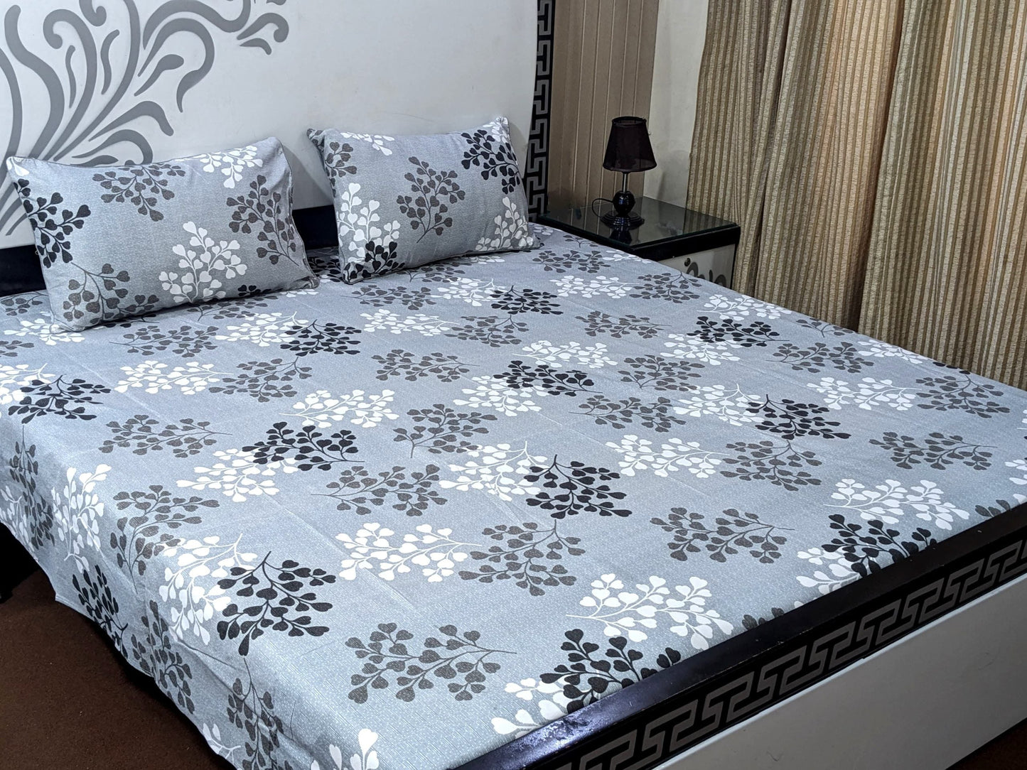 Crystal Cotton Double Bedsheet