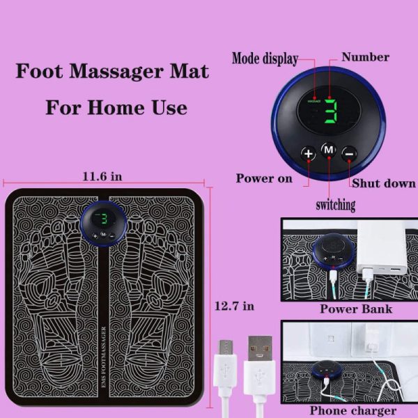 Ems Foot Massager Mat Electric