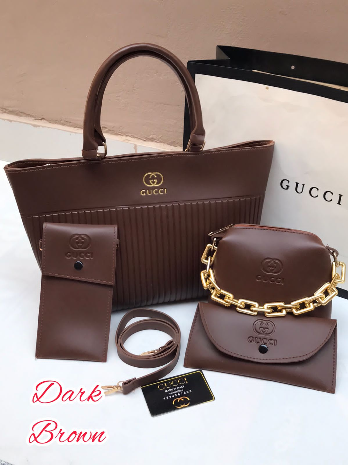 Gucci Style 4 Piece Bags