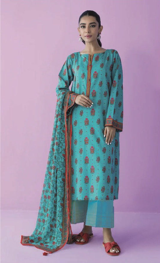 Orient Lawn | Unstitched Collection 3 Pieces