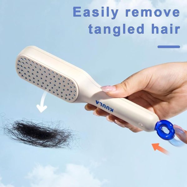 2-in-1 Hair Straightener Iron Brush