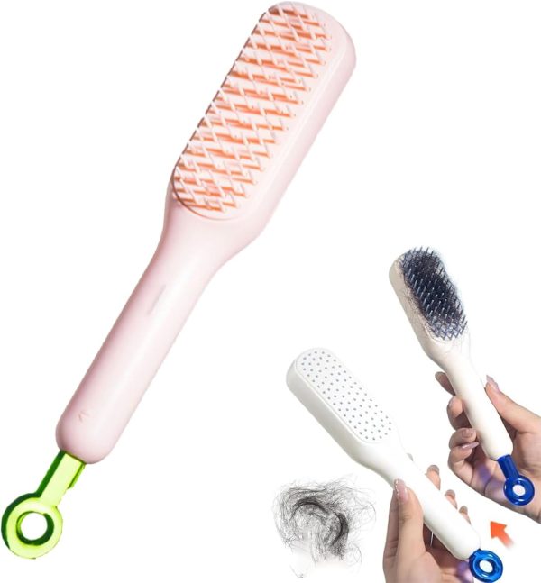 2-in-1 Hair Straightener Iron Brush